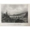 Semmering: Ansicht Eisenbahn - Stahlstich, 1860
