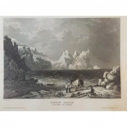 Treryn Castle: Ansicht - Stahlstich, 1860