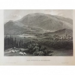 Bad Roznau: Ansicht - Stahlstich, 1860