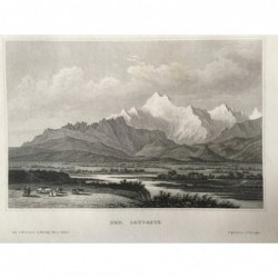 Der Kaukasus: Ansicht - Stahlstich, 1860