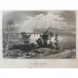 Columbia Bridge: Ansicht - Stahlstich, 1860