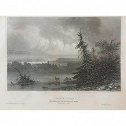 Itasca Lake: Ansicht - Stahlstich, 1860