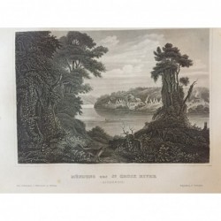 St. Croix River: Ansicht - Stahlstich, 1860