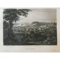 St. Joseph: Ansicht - Stahlstich, 1860