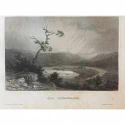 Susquehanna Fluß: Ansicht - Stahlstich, 1860