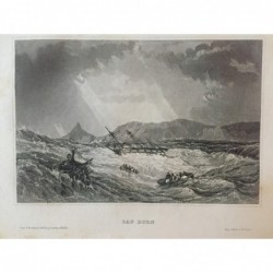 Kap Hoorn: Ansicht - Stahlstich, 1860
