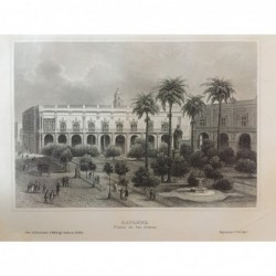 Havanna: Teilansicht - Stahlstich, 1860