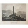 Sognefjord: Ansicht Frithiofssäule - Stahlstich, 1860