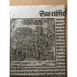 Bad Pfäfers: Badehaus - Holzschnitt, 1550
