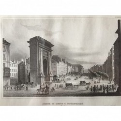 Paris, Ansicht: Port St. Denis & Boulevards (Paris) - Stahlstich, 1850