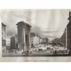 Paris, Ansicht: Port St. Denis & Boulevards (Paris) - Stahlstich, 1850