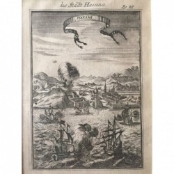 Havanna: Ansicht - Kupferstich, 1680