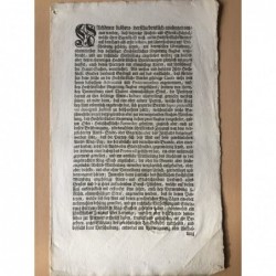 Betr. Instanzenweg bei Rechtsfällen - Buchdruck, 1749