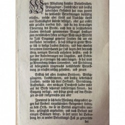 Dekret betr. 'Bettelleuthe, Mißiggänger usw. - Buchdruck, 1771