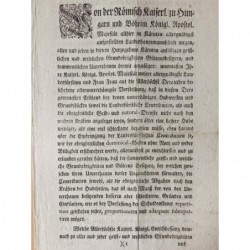 Dekret der Landeshauptmannschaft Klagenfurt wg gerechter Contribution - Buchdruck, 1771