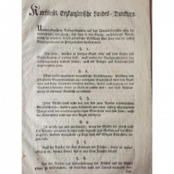 Bäckerordnung 1804 - Buchdruck, 1804