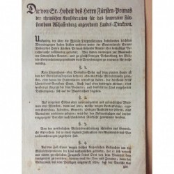 Dekret betr. Militär- Dispensationen - Buchdruck, 1807