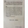 Dekret betr. Naturalien-Versteigerungsprotokolle - Buchdruck, 1807
