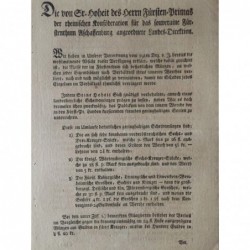 Dekret betr. geringwertige Münzen - Buchdruck, 1807