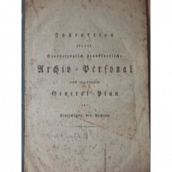 Aschaffenburg: Archivinstruktion - Buchdruck, 1813