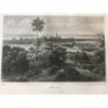 Bonn, Gesamtansicht - Stahlstich, 1875
