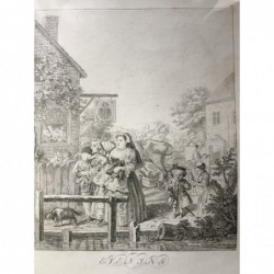 Evening (Der Abend) - Kupferstich, 1820