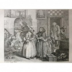 Der Weg der Buhlerin (erste Platte) - Kupferstich, 1820