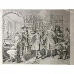 Der Weg des Liederlichen (zweite Platte) - Kupferstich, 1820