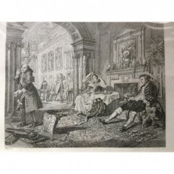 Die Hochzeit nach der Mode (zweite Platte) - Kupferstich, 1820