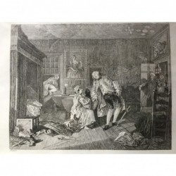 Die Hochzeit nach der Mode (fünfte Platte) - Kupferstich, 1820