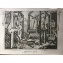 Fleiß und Faulheit (erste Platte) - Kupferstich, 1820