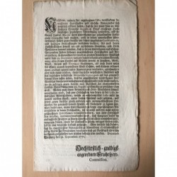 Betr. Handelsbeschränkungen - Buchdruck, 1771