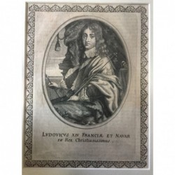 Ludwig XIV. König von Frankreich 1643- 1715 - Kupferstich, 1652