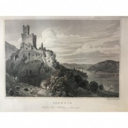 Sonneck, Gesamtansicht - Stahlstich, 1847