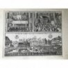 Frankfurt/M., Römer Platz. Allwo nach geschehener Krönungs Procession die He. Churfürsten. - Kupferstich, 1670