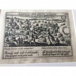 Eschenbach bey Nür Nr. A 45, Ansicht - Kupferstich, 1630