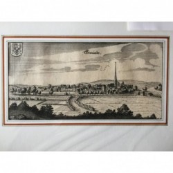 Gemünden/ Hessen, Gesamtansicht: Gemünde - Kupferstich, 1655