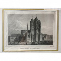 Konstanz, Ansicht: Domkirche in Constanz - Stahlstich, 1850