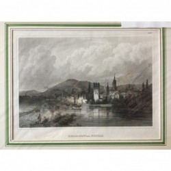 Heilbronn, Ansicht: Heilbronn am Neckar - Stahlstich, 1850