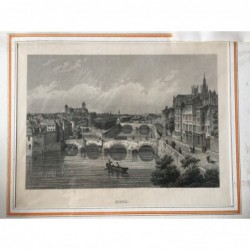 F- Metz, Ansicht - Stahlstich, 1850