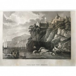 Vico, Bay von Neapel, Ansicht - Stahlstich, 1850