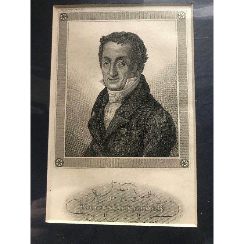 Dr. C. G. Bretschneider - Stahlstich, 1850