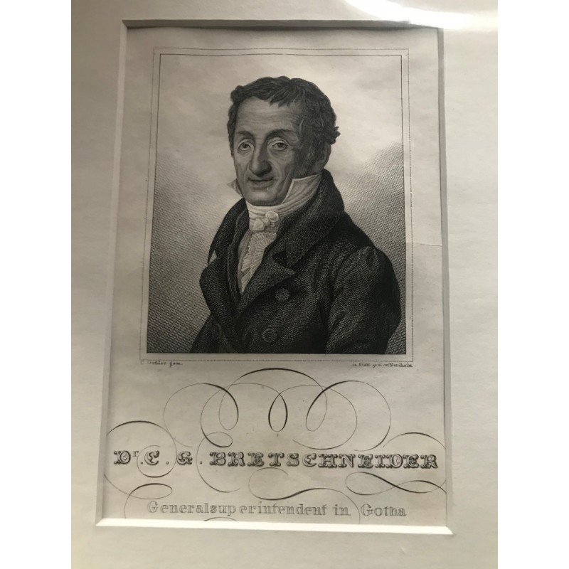Dr. C. G. Bretschneider - Stahlstich, 1850