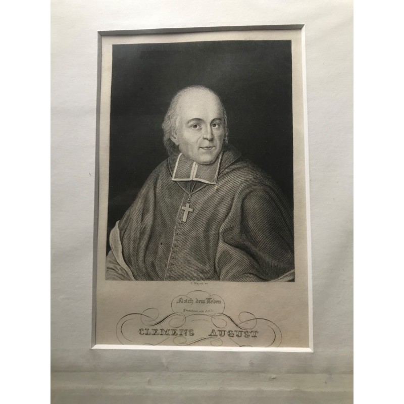 Clemens August Freiherr v. Vischering, Erzbischof von Cöln - Stahlstich, 1850