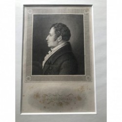 A. W. Schlegel - Stahlstich, 1850