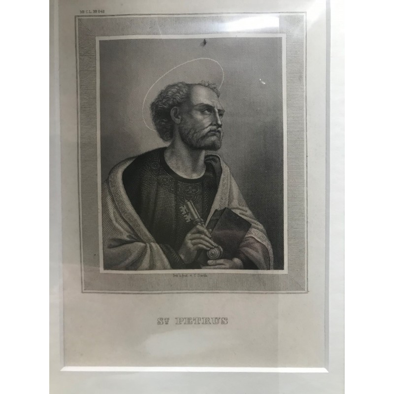 St. Petrus - Stahlstich, 1850