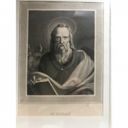 St. Lucas - Stahlstich, 1850