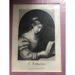 St. Katharina - Stahlstich, 1850