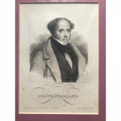 Chateaubriand - Stahlstich, 1850