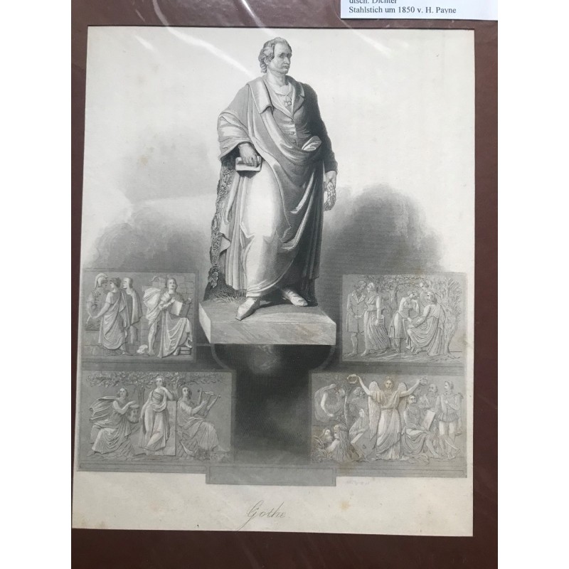 Goethe - Stahlstich, 1850